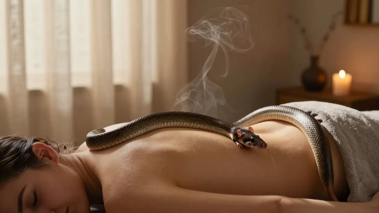 Die heilende Wirkung der Schlangenmassage: Was wirklich hinter der Methode steckt
