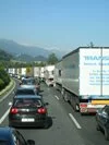 traffic jam on motorway, (c) BBT-SE